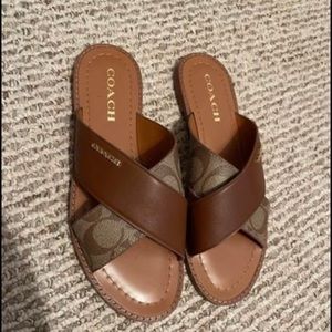 BRAND NEW COACH SANDALS, STILL IN BOX!!